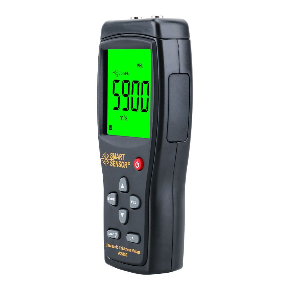 Mesurydd dyfnder profwr trwch digidol LCD llaw 1.2-225mm