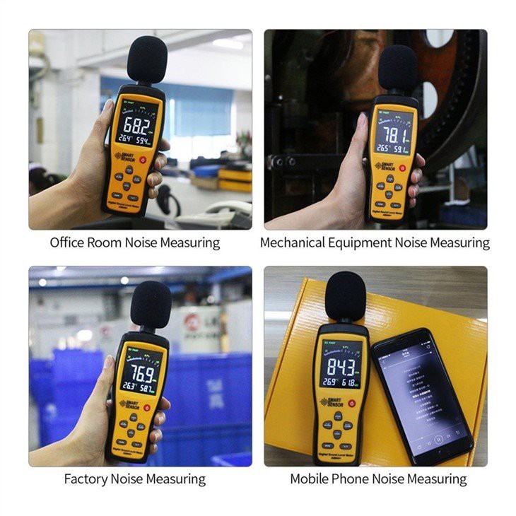 5. Sound level meter with color LCD