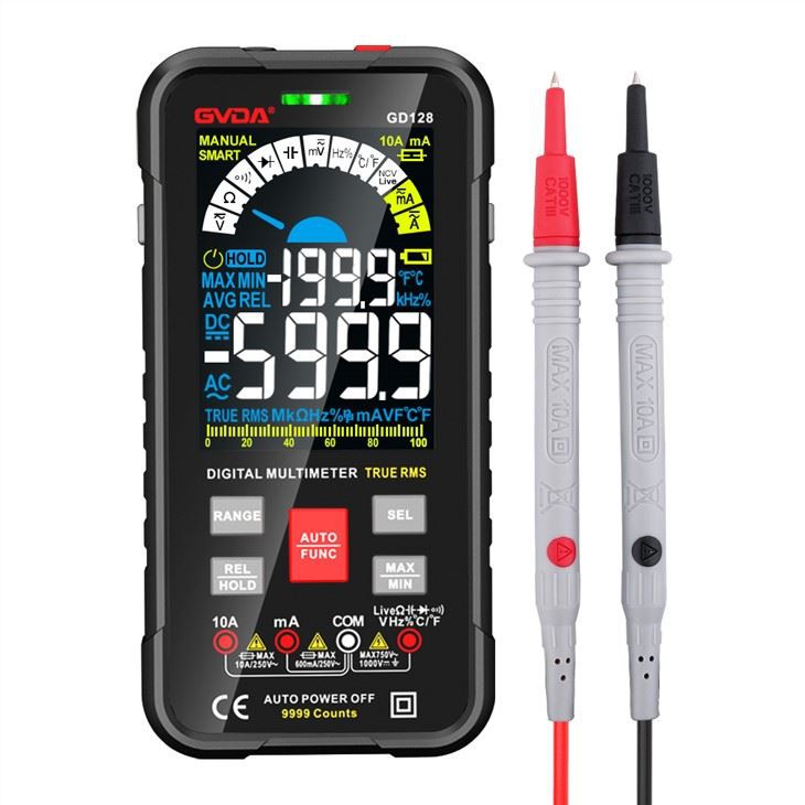 Gwir RMS Digidol Multimeter Auto Ystod